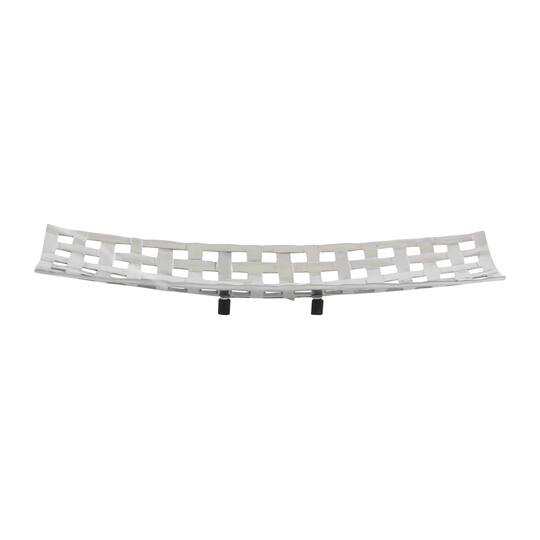 Silver Aluminum Contemporary Tray Set
